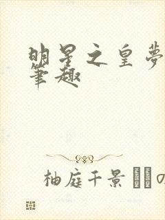 明星之皇梦九重笔趣