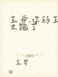 王爷,你的王妃又跑了