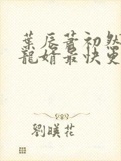 叶辰萧初然上门龙婿最快更新