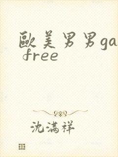 欧美男男gay free