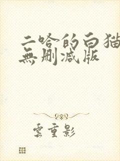二哈的白猫师尊无删减版