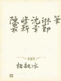 陈峰沈琳笔趣阁最新章节