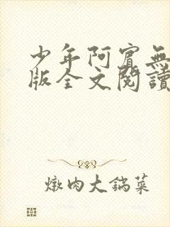 少年阿宾无删减版全文阅读