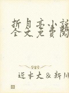 折月亮小说在线全文免费阅读封面