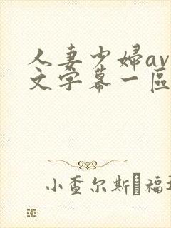 人妻少妇av中文字幕一区二区