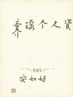 童瑶个人资料简介