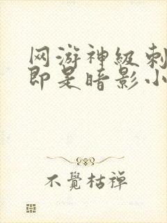 网游神级刺客我即是暗影小说免费阅读