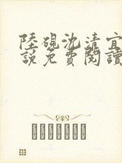 陆砚沈清宜的小说免费阅读