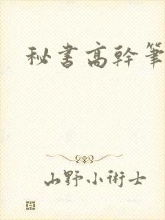 秘书高干笔趣阁封面