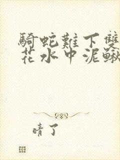骑蛇难下双金银花水中泥鳅双男主