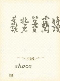 叶北笙霍时庭小说免费阅读无弹窗