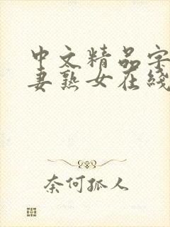 中文精品字幕人妻熟女在线