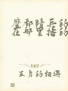 魔都精兵的奴隶在哪里播的