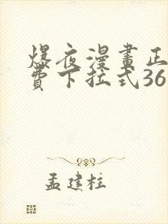 爆夜漫画正版免费下拉式36漫画网