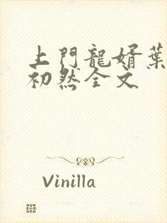 上门龙婿叶辰萧初然全文封面