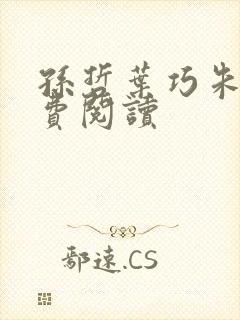 孙哲叶巧朱颜免费阅读