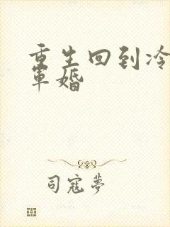 重生回到冷战前军婚