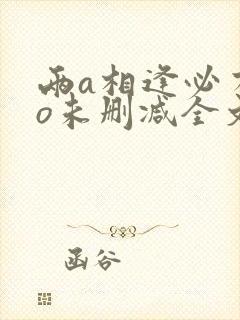 两a相逢必有一o未删减全文免费阅读封面