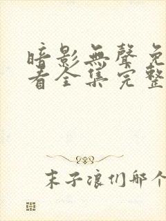 暗影无声免费观看全集完整版