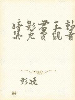 暗影君王动漫全集免费观看第一季