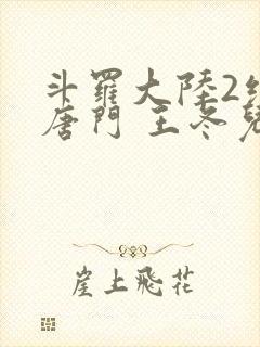 斗罗大陆2绝世唐门 王冬儿
