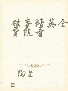 破事精英全集免费观看封面