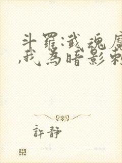 斗罗:武魂魔刀,我为暗影刺客