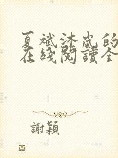 夏斌沐岚的小说在线阅读全文