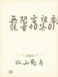 无间电视剧免费观看40集01