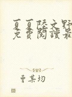 夏夏陆文野全文免费阅读最新章节列封面