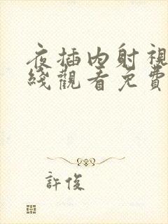 夜插内射视频在线观看免费