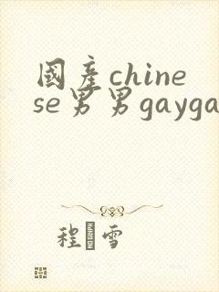 国产chinese男男gaygay在线封面