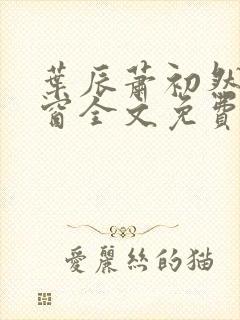 叶辰萧初然无弹窗全文免费阅读