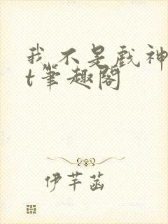 我不是戏神txt笔趣阁