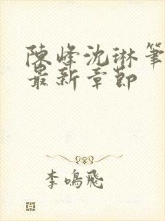 陈峰沈琳笔趣阁最新章节封面