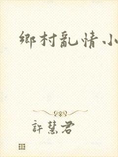 乡村乱情小说
