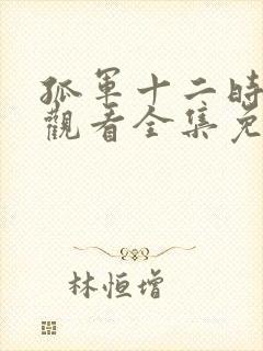 孤军十二时在线观看全集免费播放