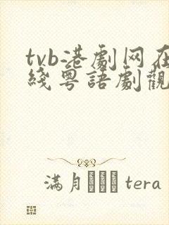 tvb港剧网在线粤语剧观看