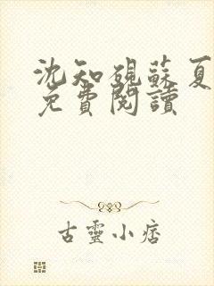 沈知砚苏夏全文免费阅读