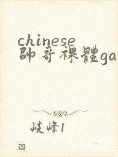 chinese帅哥裸体gay