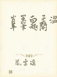 肖军白柔温婉王平笔趣阁