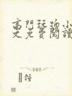 高门玩物小说全文免费阅读笔趣阁