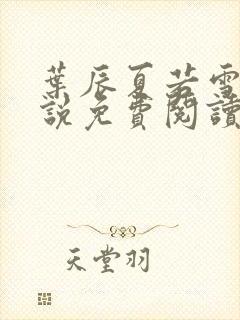 叶辰夏若雪的小说免费阅读无弹窗