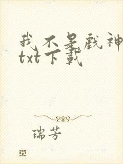 我不是戏神小说txt下载