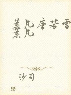 叶凡唐若雪医婿叶凡