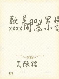 欧美gay男同xxxx同志小说