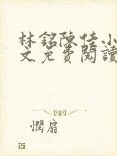 林铭陈佳小说全文免费阅读最新章节封面