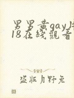 男男黄gay片18在线观看封面