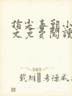 指尖春朝小说全文免费阅读笔趣阁