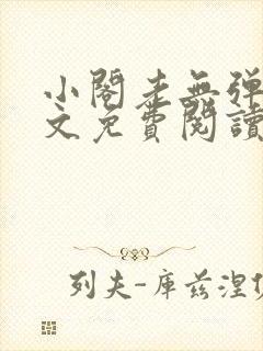 小阁老无弹窗全文免费阅读笔趣阁封面